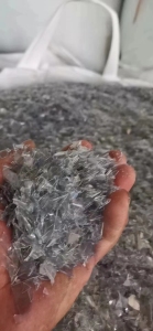 二级PET吸塑片粉碎料大量出售