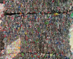 三色瓶砖，矿泉水瓶压块长年出售