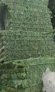 大量出售pet绿瓶砖压块