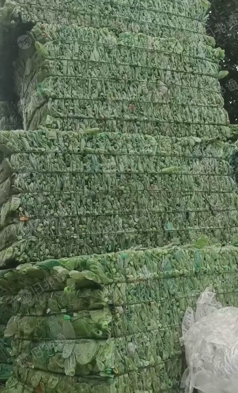 大量出售pet绿瓶砖压块