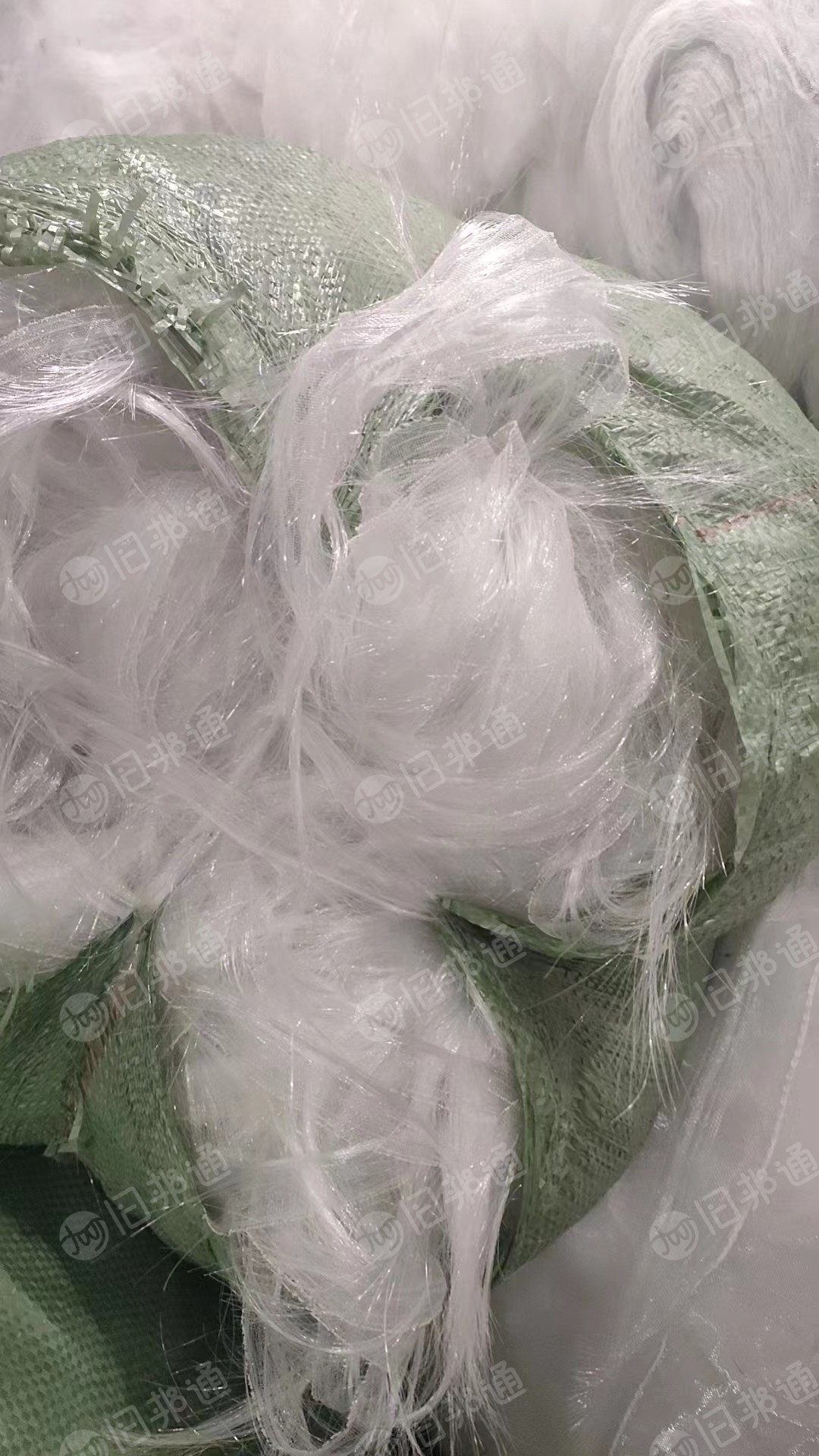白色涤纶废丝,白色布边丝,长期出售