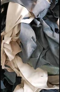 进口头层牛皮汽车上边角料，现货17吨