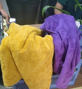 回收珊瑚绒边角料，要30*30，需要断毛和长毛的，做擦机布用