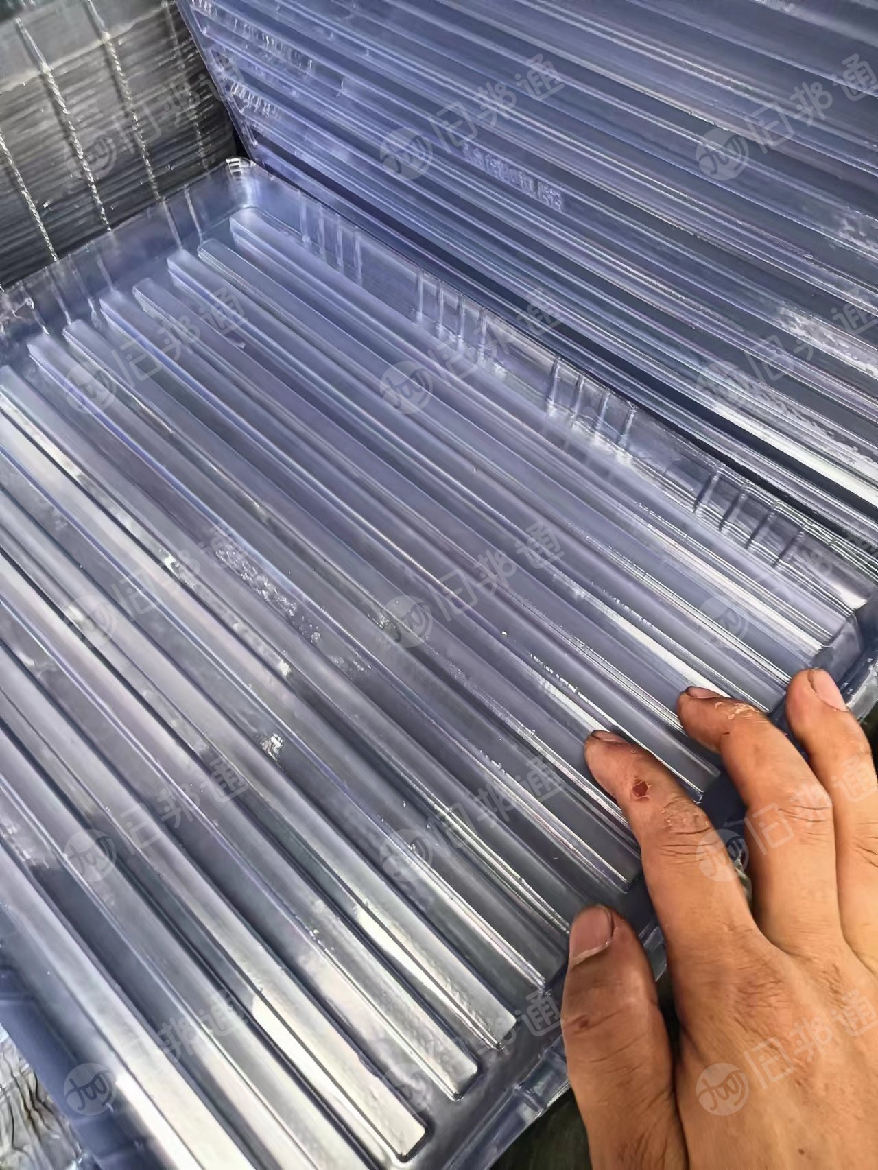 PVC吸塑片毛料出售,带油的,现货9*6一车