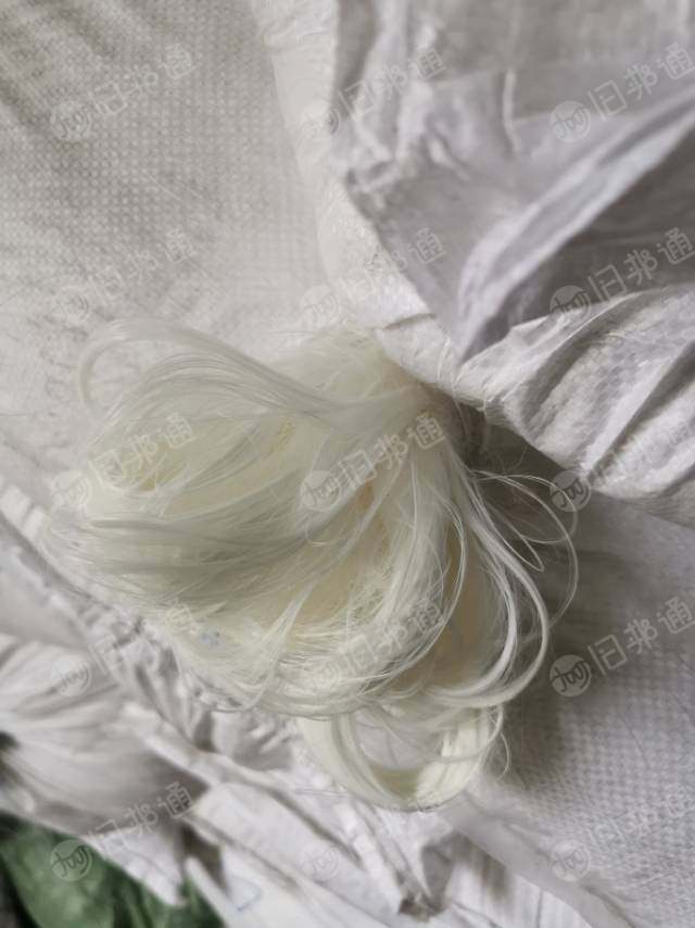 出售切片纺废丝,白色涤纶废丝,黑色废丝