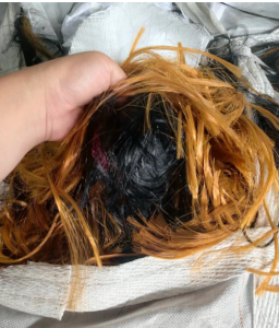 pbt废丝，杂色，黑色，棕色都有，长期出售