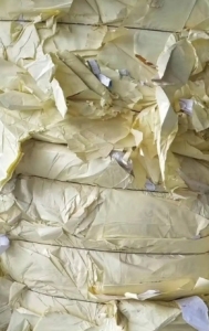黄白大块淋膜纸废料大量出售