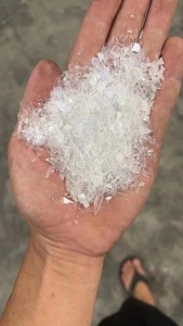 透明丙破碎料，饭盒破碎料，干净直接上机注塑，现货够车，常年出售