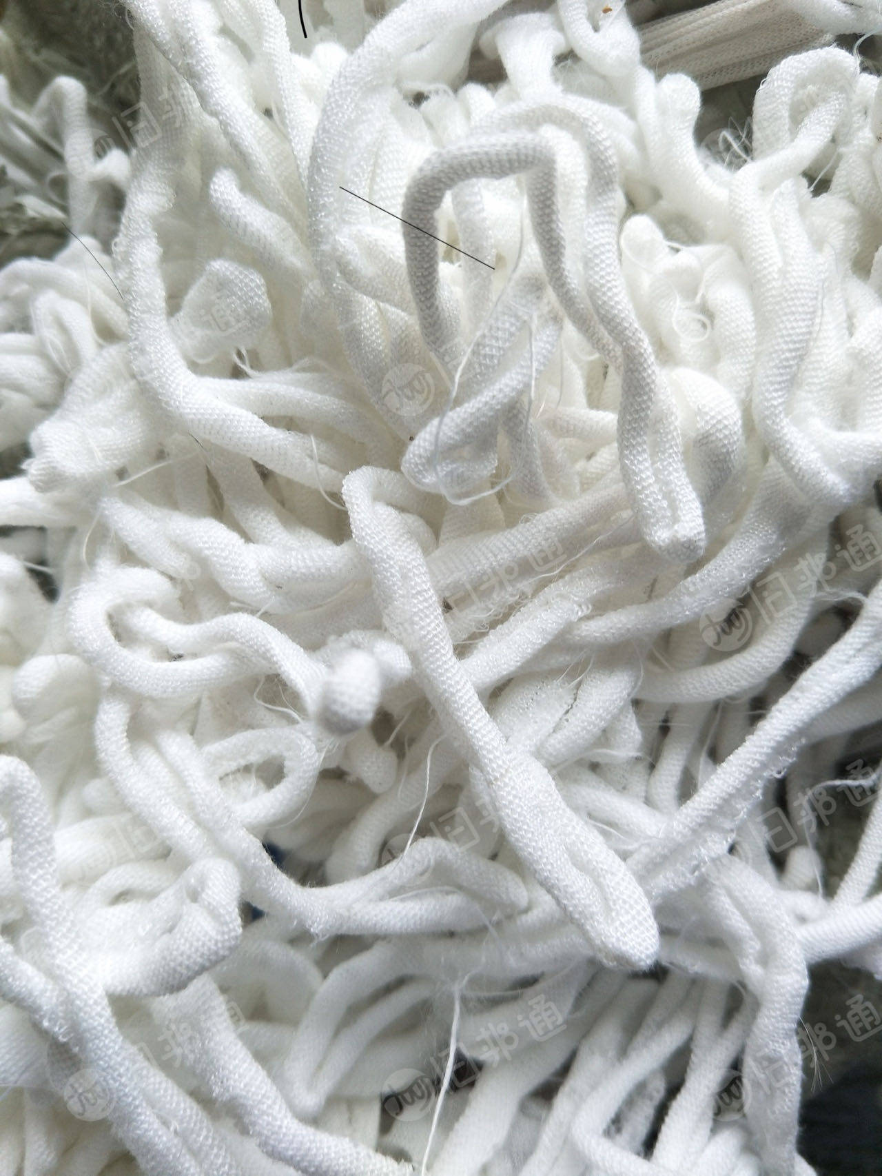 纯涤纶袜圈下脚料,白色涤纶袜子料,涤纶袜圈,长期出售