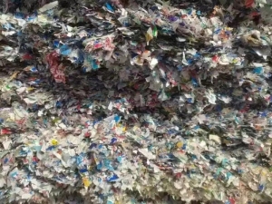 长期出售pp商标纸压块现货1挂，热洗的