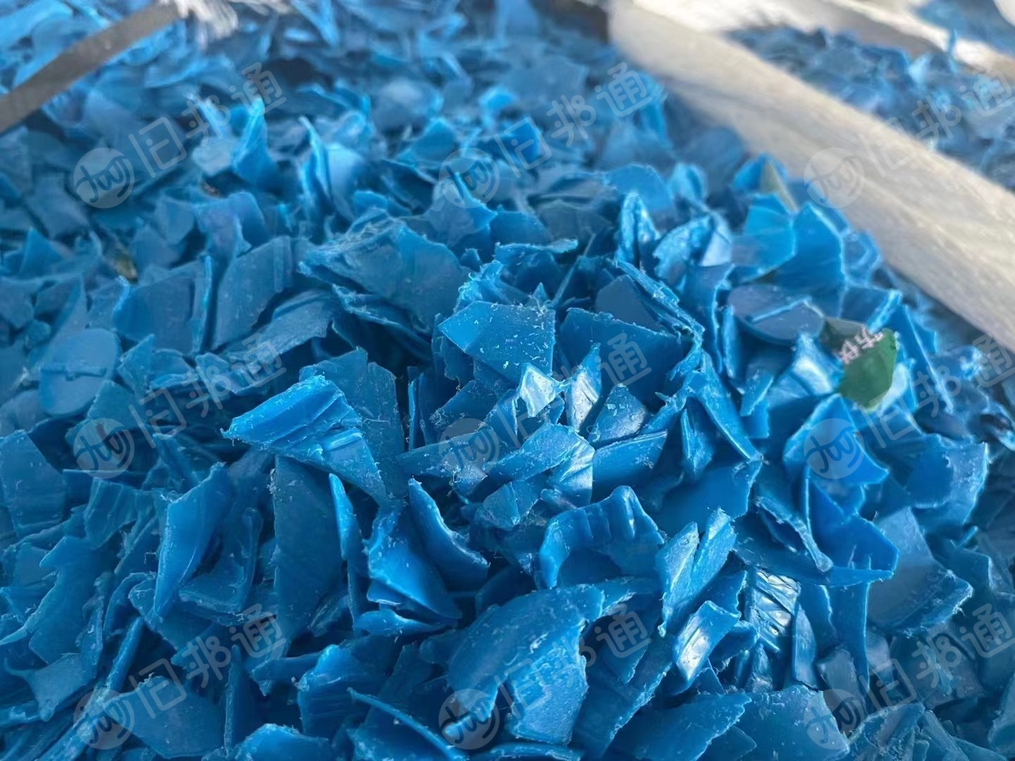 大量回收清洗好的大桶装水瓶盖子的破碎料