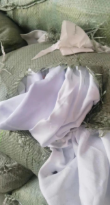 分拣好的涤纶造粒白布100吨出售