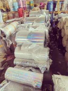 大量回收镭射镀铝膜   素面的，不能掉铝宽度600以上 厚度1.2-1.6   需求30吨