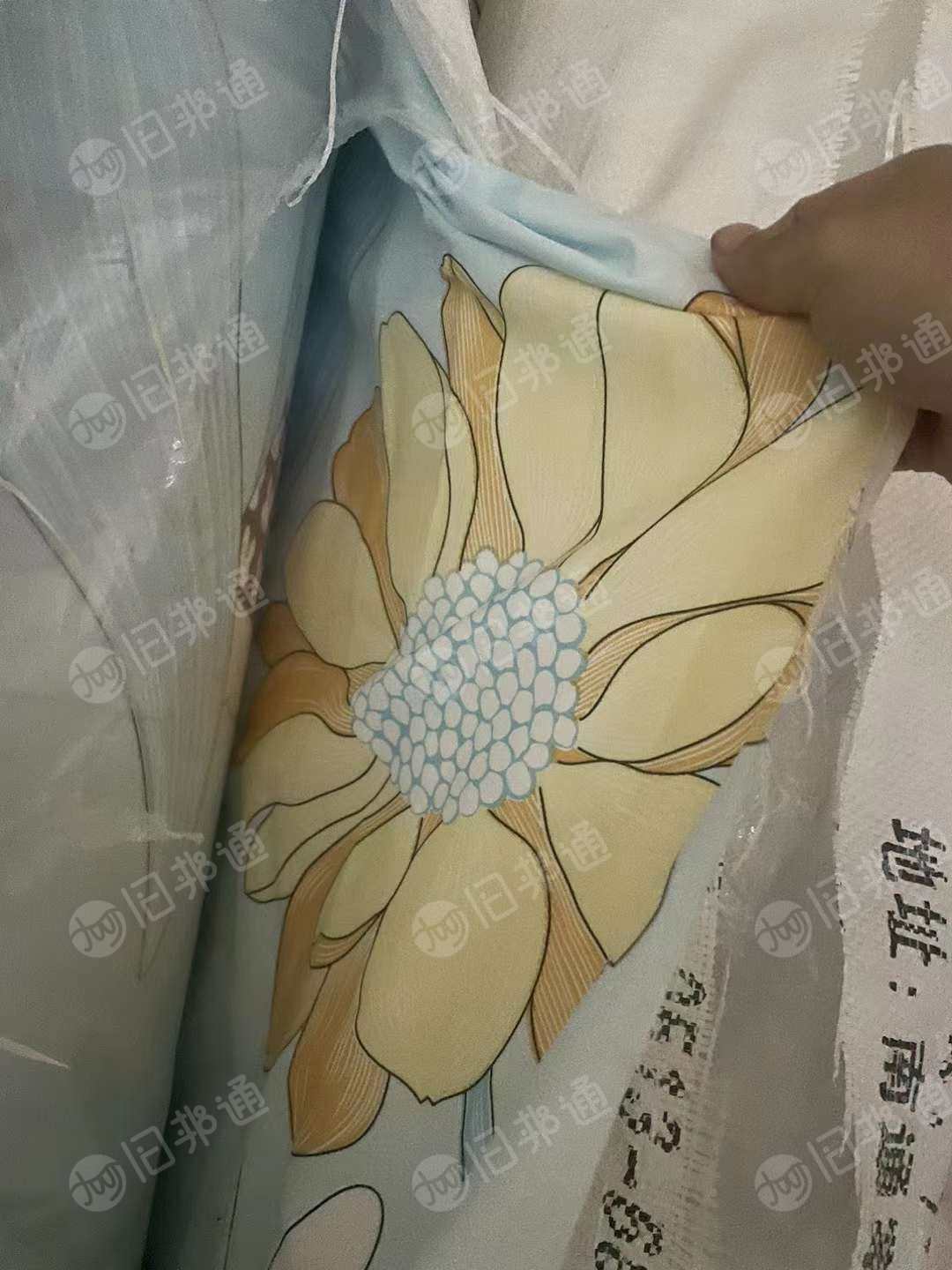 处理洛卡棉印花面料 数量15000米左右