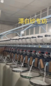 漂白棉纱，纺10支到20支 纯棉纱，股纱，条杆均匀，无弱捻，大量出售