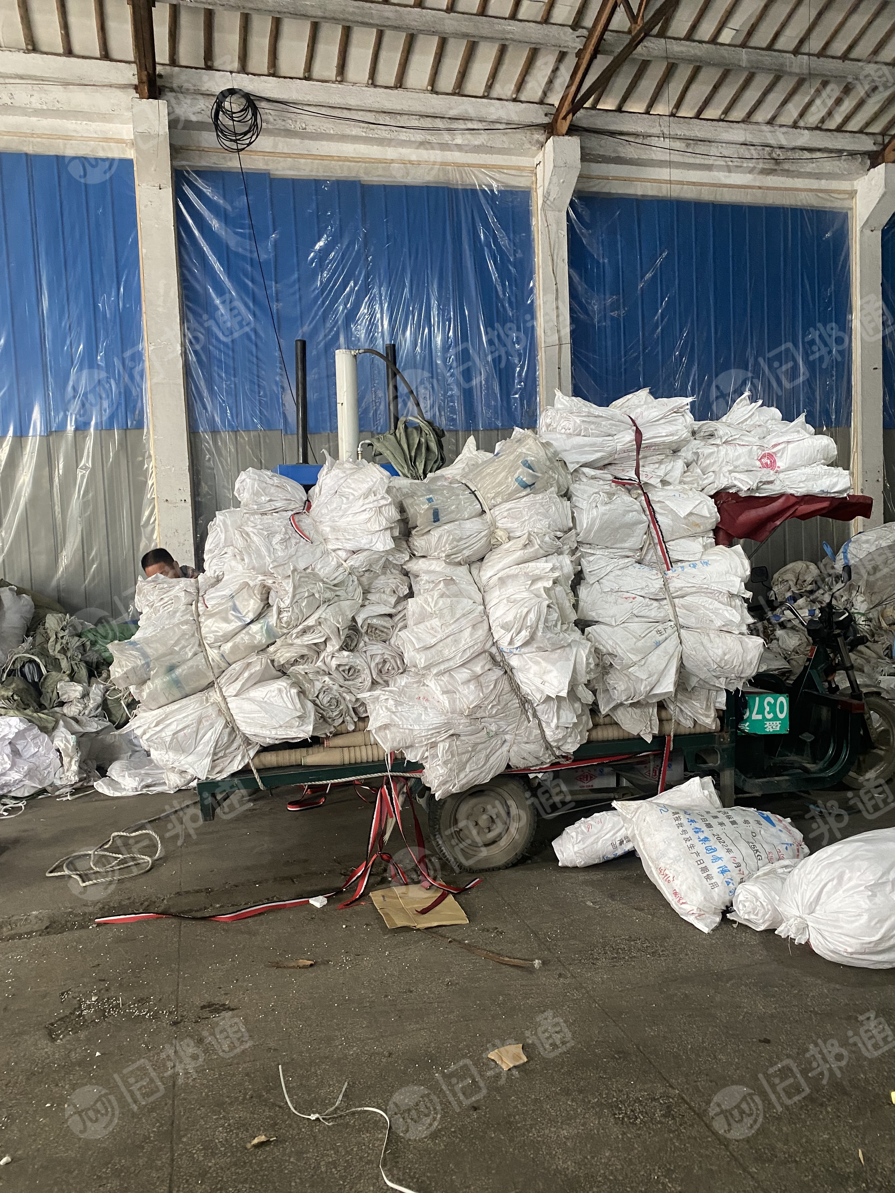 白色编织袋废料，可干造，现货20多吨出售