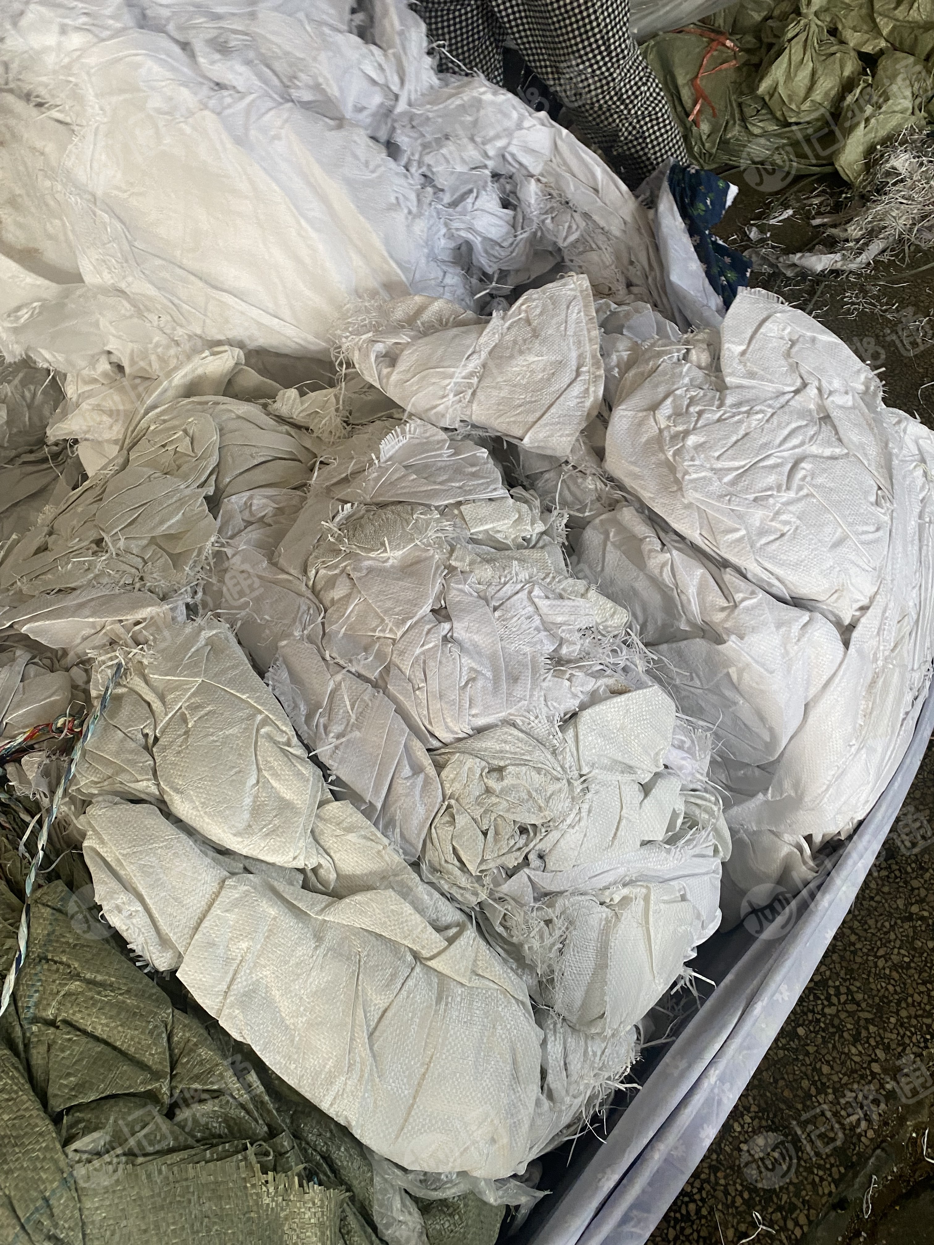 白色编织袋废料,可干造,现货20多吨出售