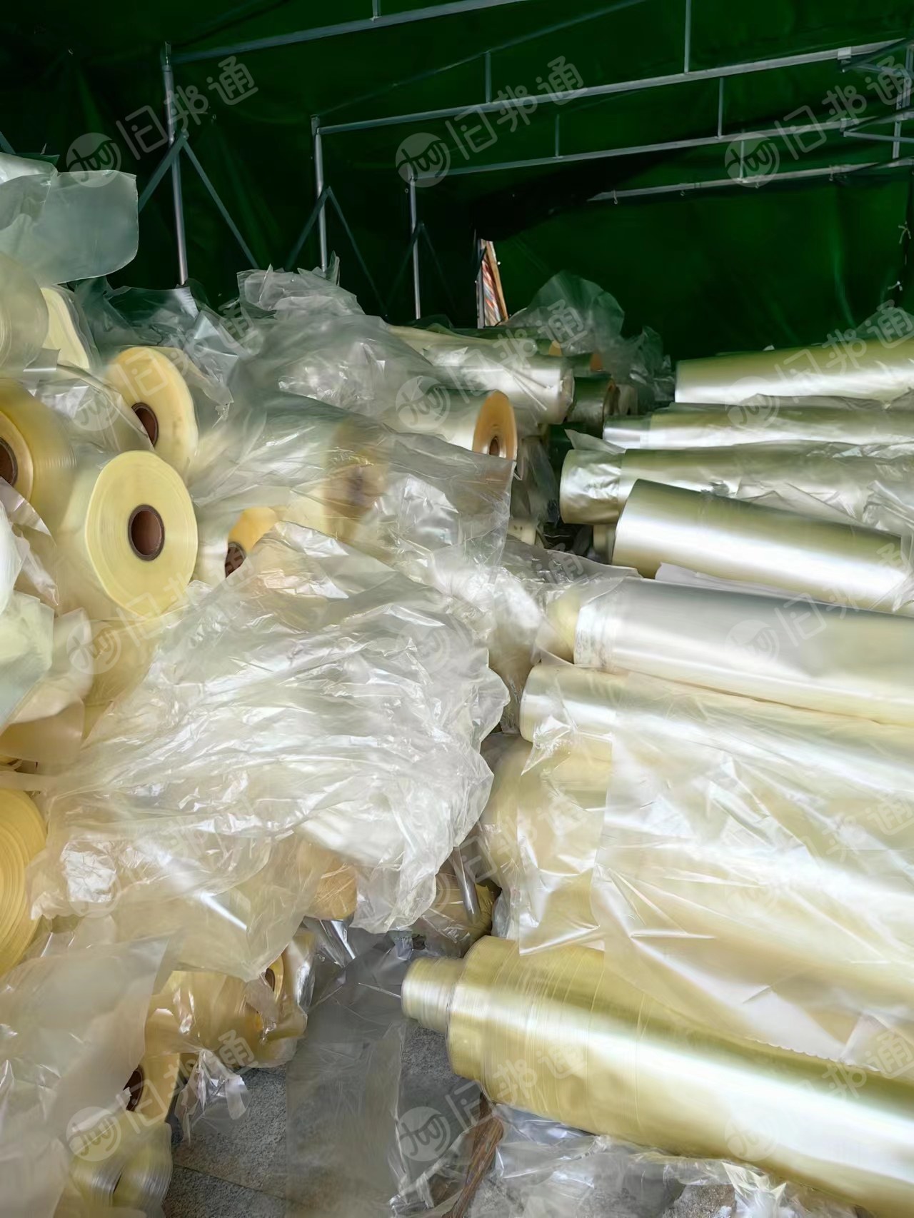 纯的透明PVC卷筒膜，现货30多吨出售