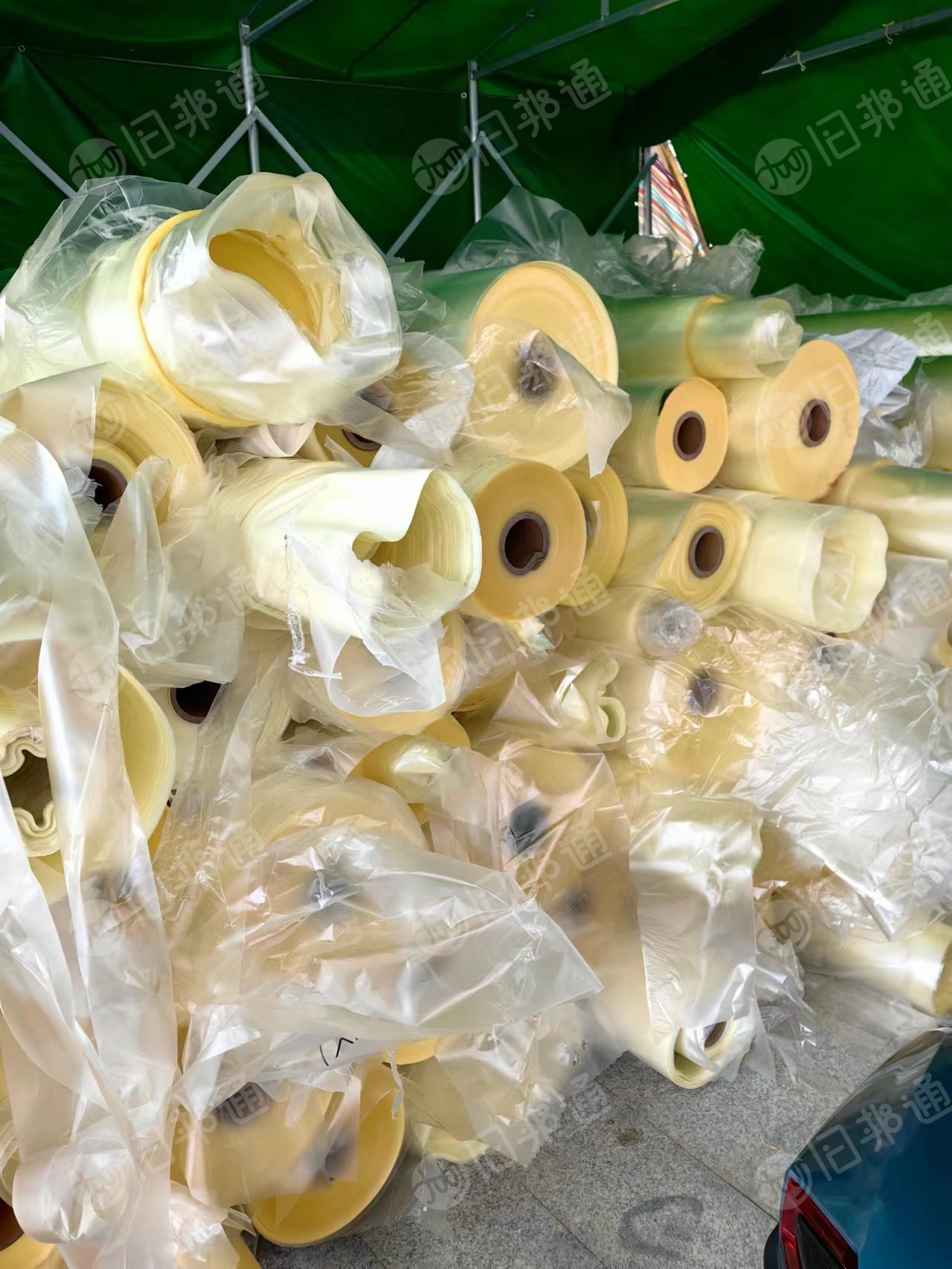 纯的透明PVC卷筒膜,现货30多吨出售
