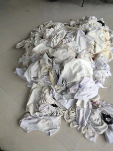 旧衣服大白次白红蓝料开花料长期大量回收