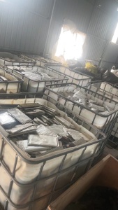 处理一批泡水的三元软包