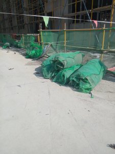 建筑工地下来的废旧安全网，现货几十吨出售