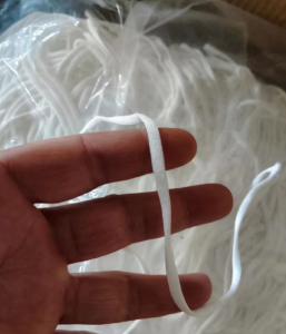 锦纶0.4白扁耳戴绳低价处理