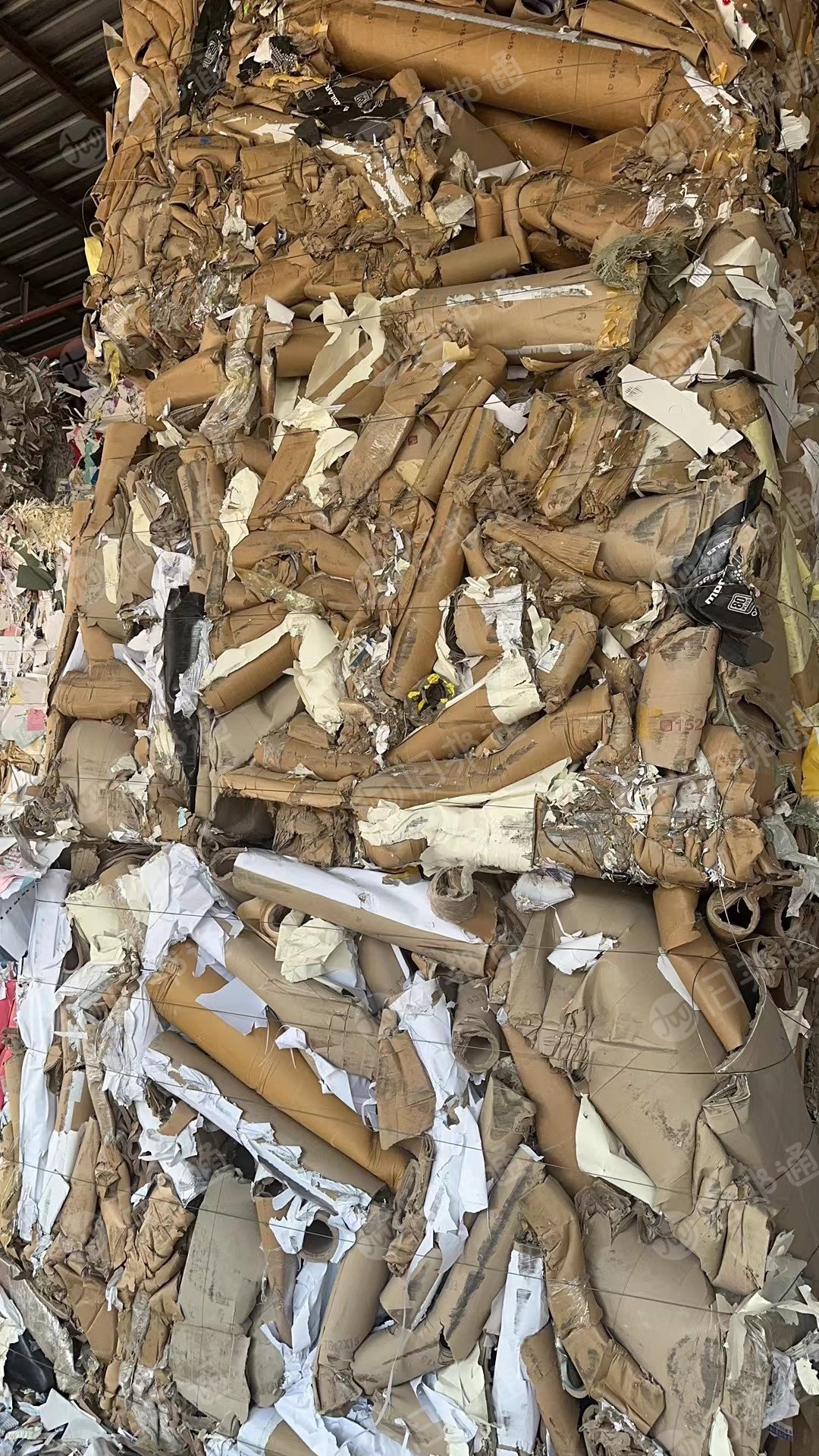 长期出售工业废纸管压块