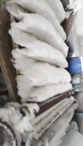 优质大白化纤布开花棉长期供应