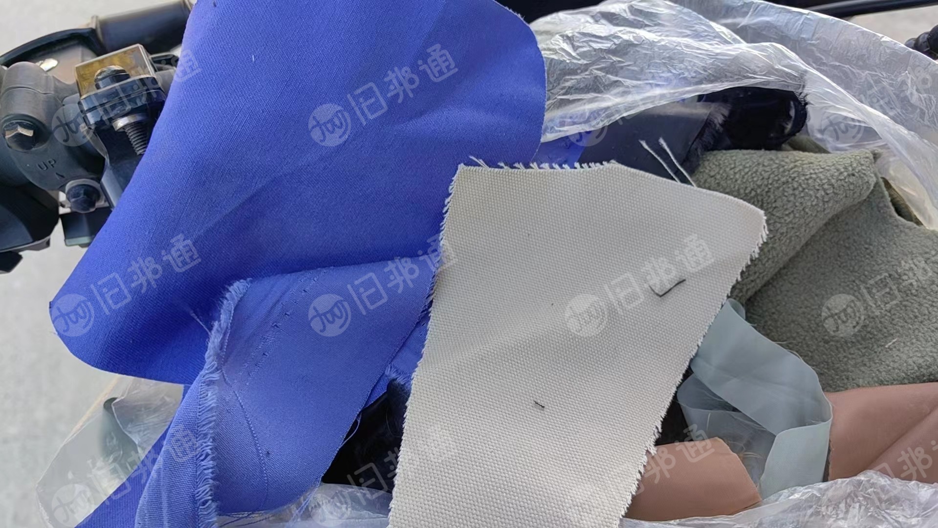 涤棉碎布,一面绒 一面布,大量出售