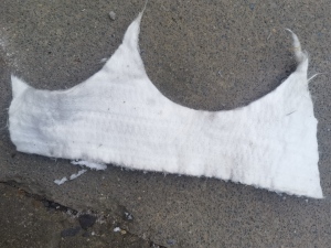 玻纤毛毡下脚料50多吨清场子低价处理