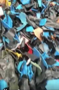 PE螺纹管破碎料出售，现货10多吨