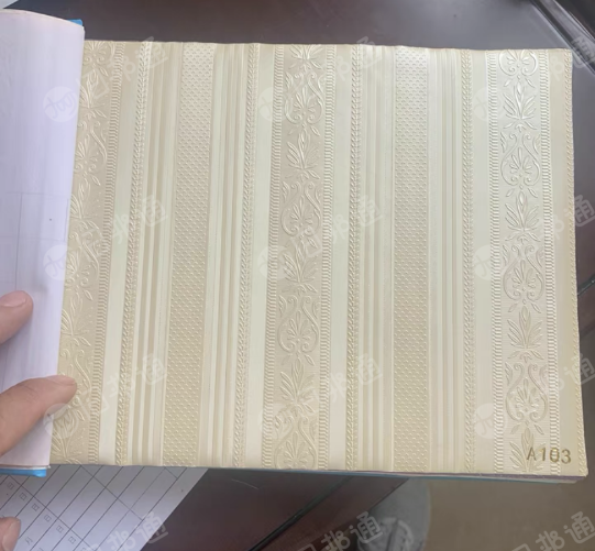 墙纸厂边角料,pvc复合材质,现货够车出售