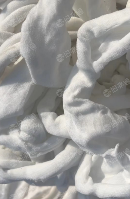 针织纯涤白色下脚料长期出售,一个月下来一车~