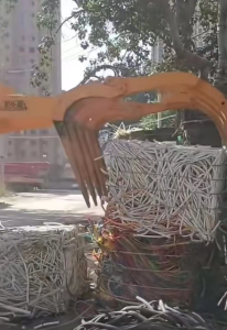 长期出售PE白管废料，地暖管废料