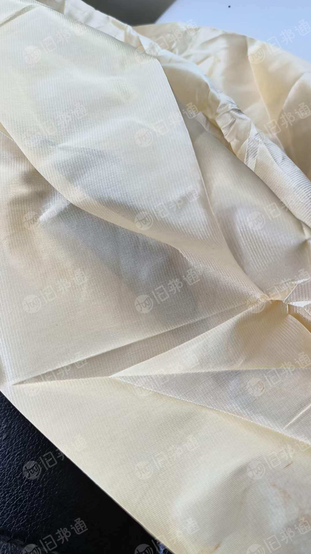白色轻胶涤纶白色废布10吨出售