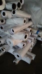 涤纶库存尾货小卷布广告布出售