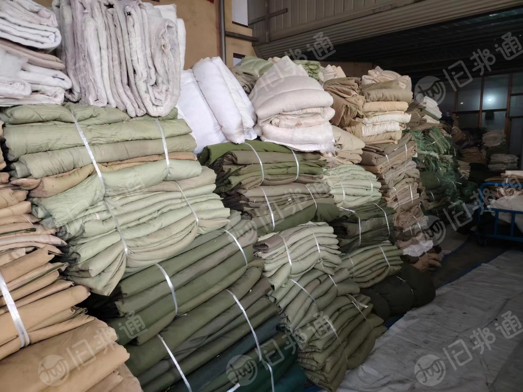出售旧棉被30多吨，后续还有100吨左右