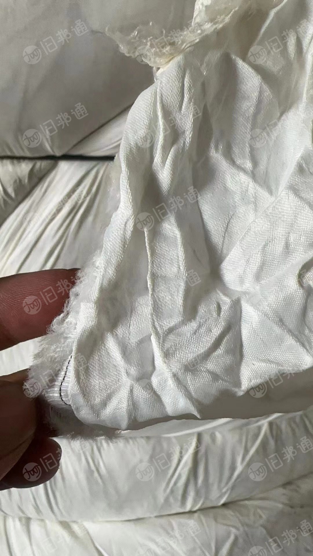 白色涤棉废布头,涤纶废布,开花用,大量出售