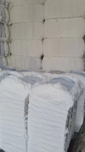 白色开花棉，梳理机梳理过的，大量出售