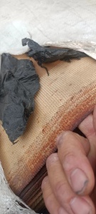 涤纶带胶轮胎布，大量出售