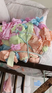 大量供应浅色三色纯棉萝卜丝废料
