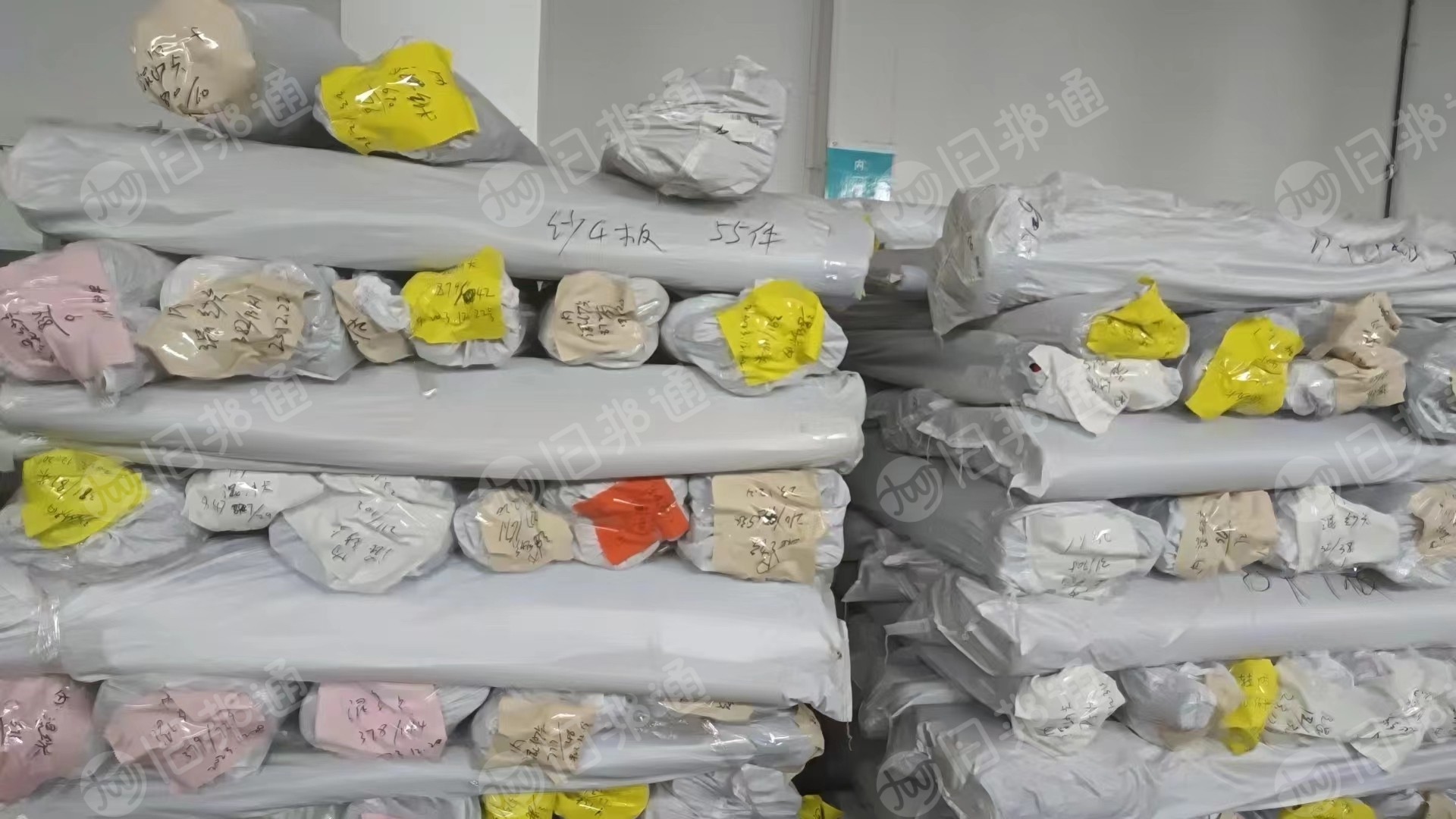 企业处置布头布料一批17000米,15吨左右!