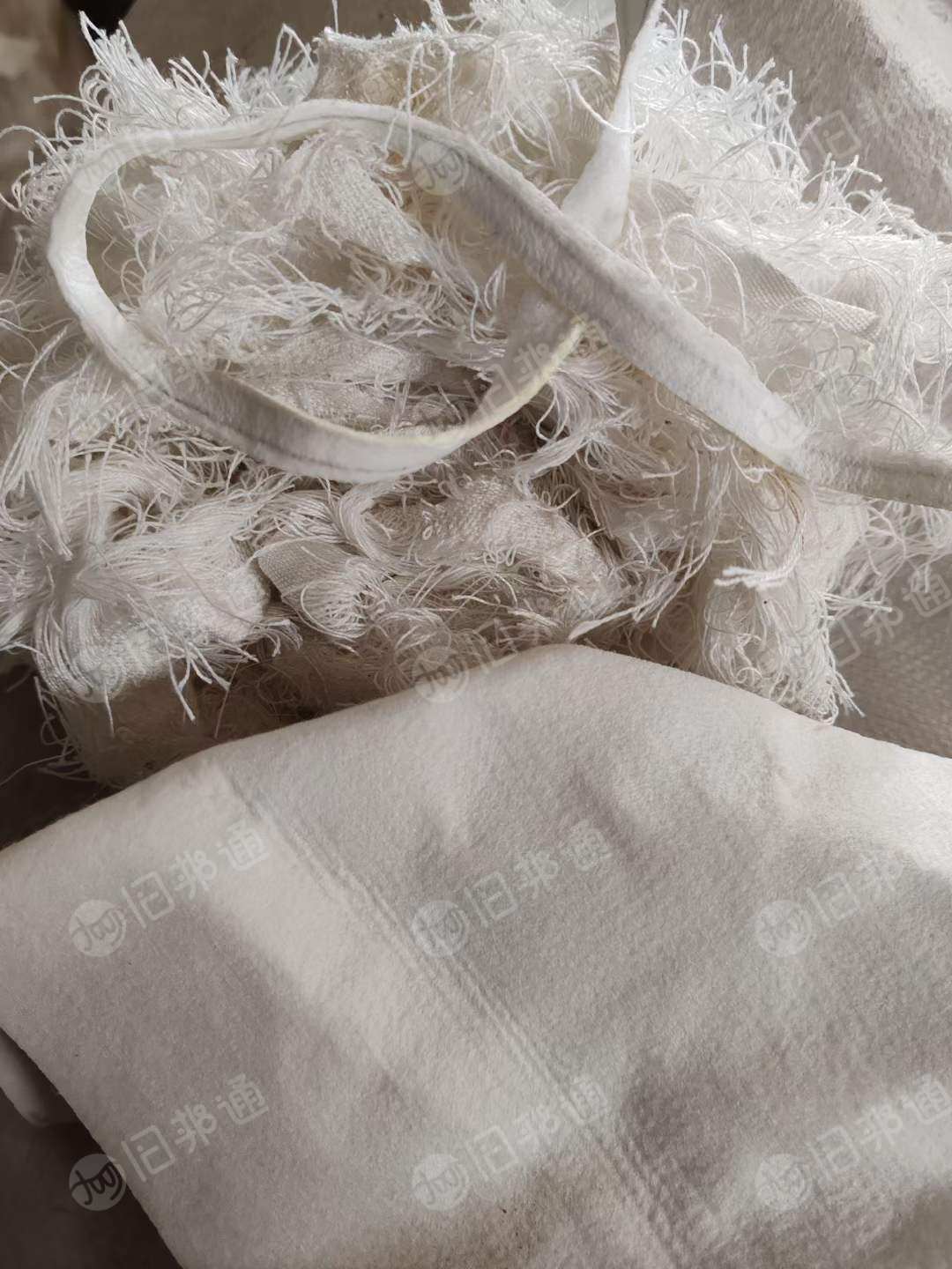 白色涤纶下脚料十吨出售,可造粒