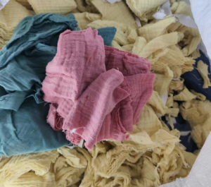 白色高棉下脚料，浅三色涤棉下脚料长期出售