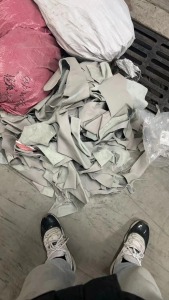 长期供应家私厂下来的真皮下脚料