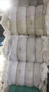 出售土工布原料，丝绵开松料