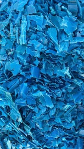 出售蓝色pet秧盘破碎料，现货15吨左右