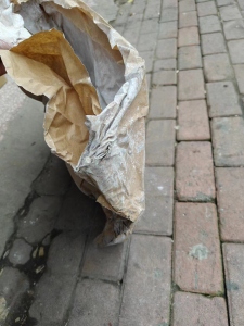 出售牛皮纸袋，有粘一层塑料膜