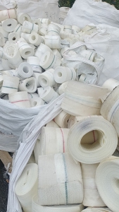 长期大量出售废旧涤纶水带，复合材质，pet复合pe的